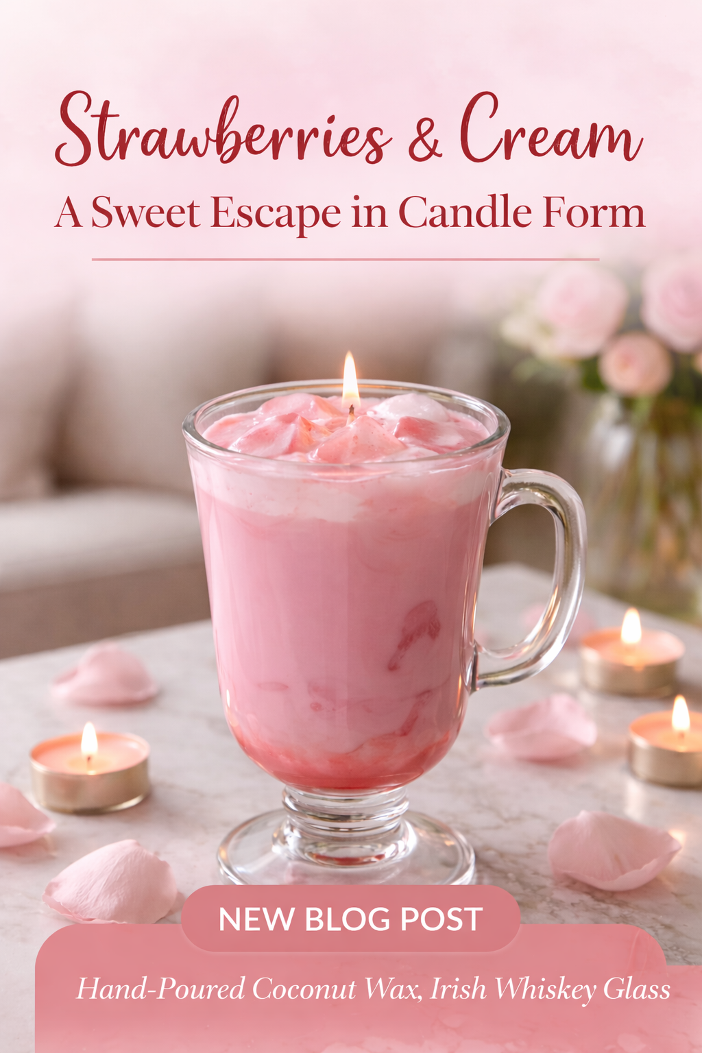 Strawberries & Cream: A Sweet Escape in Candle Form