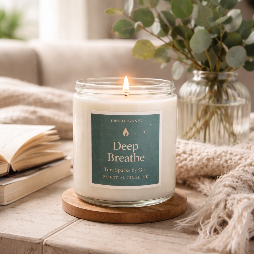 Deep Breathe – 100% Organic Essential Oil Candle