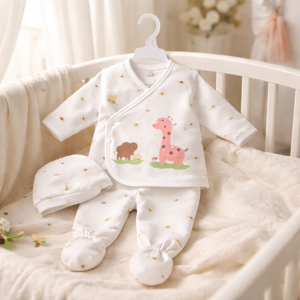 Tiny Safari Snuggles™ Organic Baby Set