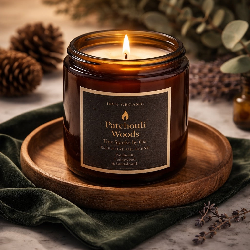 Patchouli Woods Coconut Wax Candle