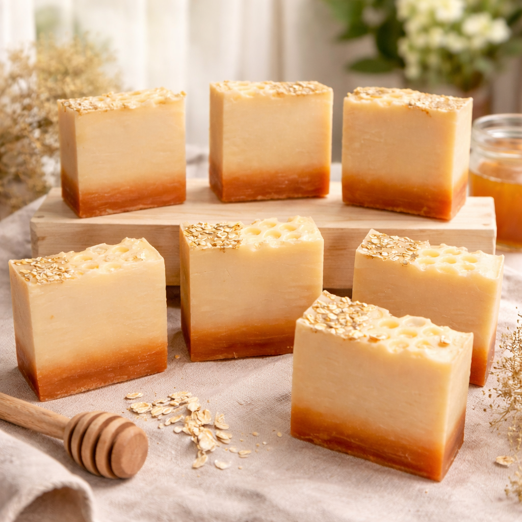Golden Oat & Honey – Nourishing Shea Butter Soap Bar