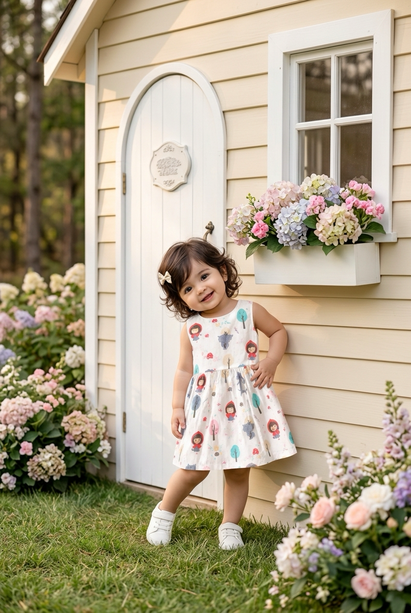 Little Red Riding Hood Adventure Dress – Sizes 18 Mo to 6-7 Yrs