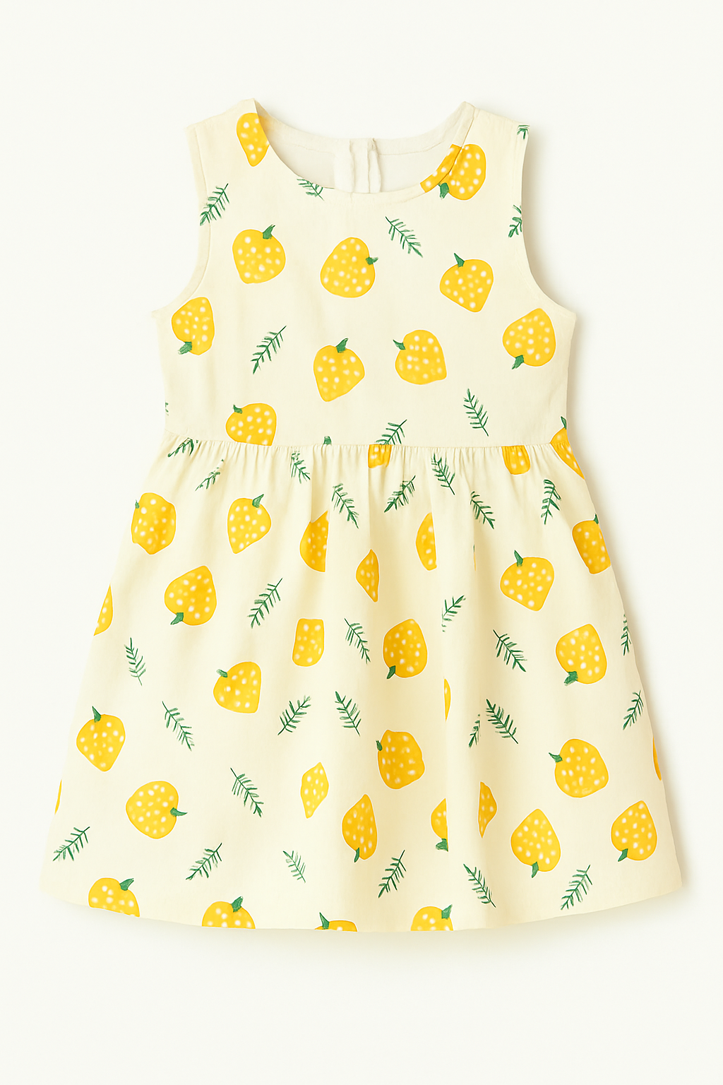 Yellow Strawberry Dress – Add Your Own Twist! (5T size)!