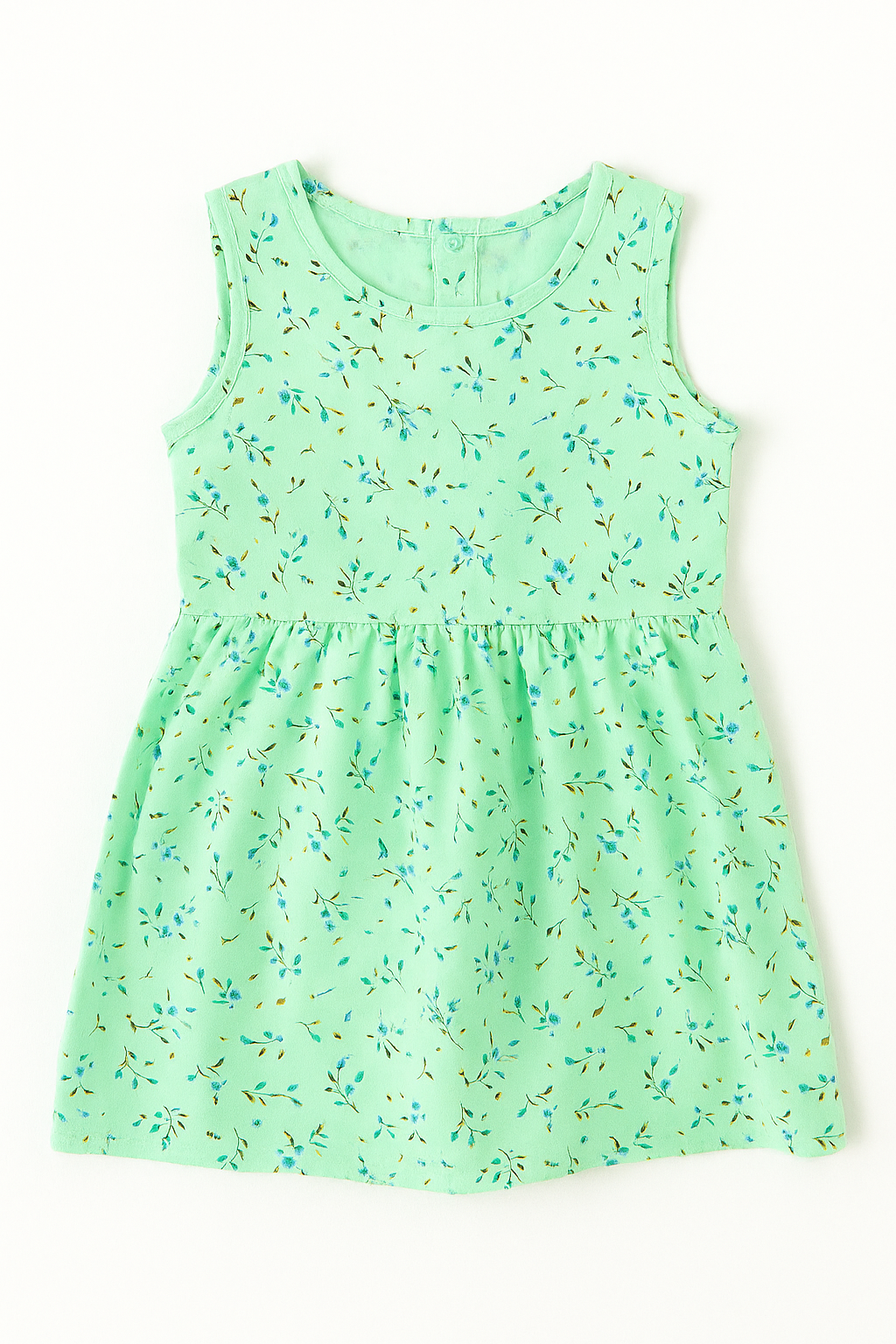 Minty Fresh Floral Baby Dress – 12 to 18 Months