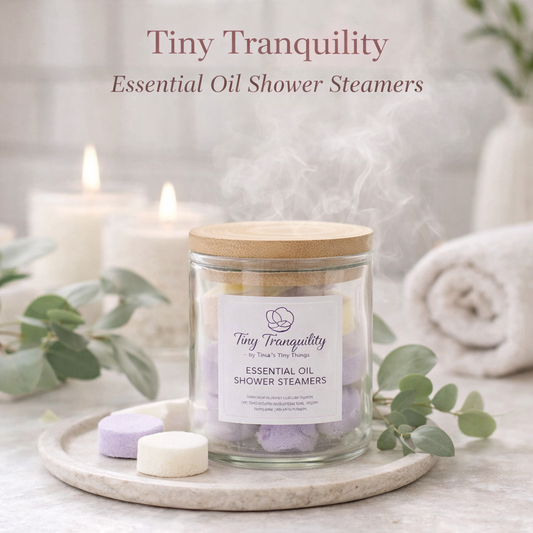 Introducing Tiny Tranquility: Essential Oil Shower Steamers ✨🧖‍♀️
