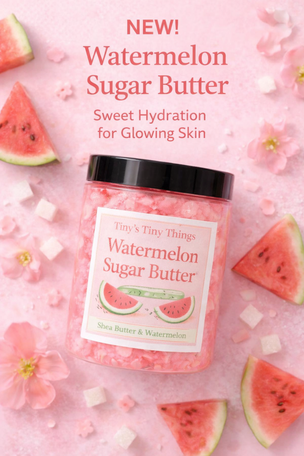 Introducing Our New Watermelon Sugar Butter: Sweet Hydration for Glowing Skin