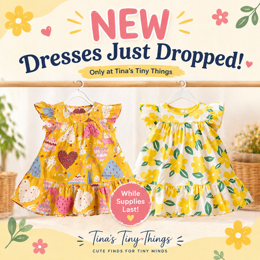 🌼 New Dresses Just Dropped at Tina’s Tiny Things (Limited Stock!)