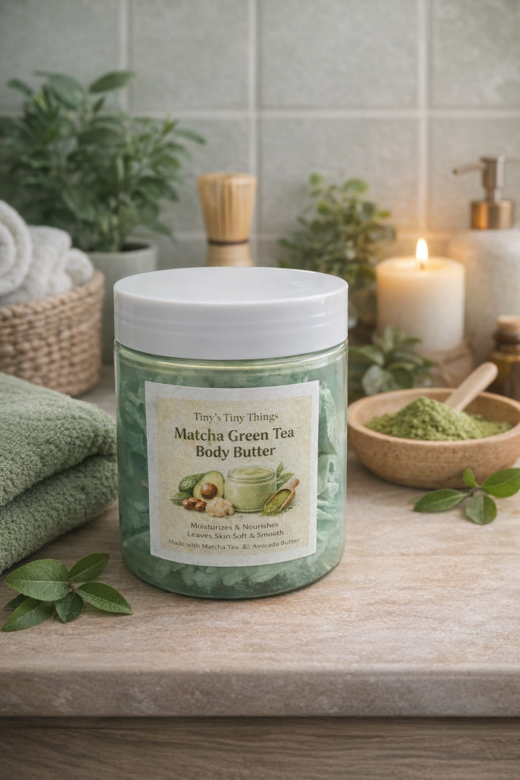 Matcha Green Tea Body Butter – Deep Hydration with a Spa-Like Glow