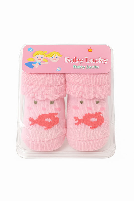 Baby Lucky Newborn Socks – Candy Pop Pastel Edition (0–6 Months)