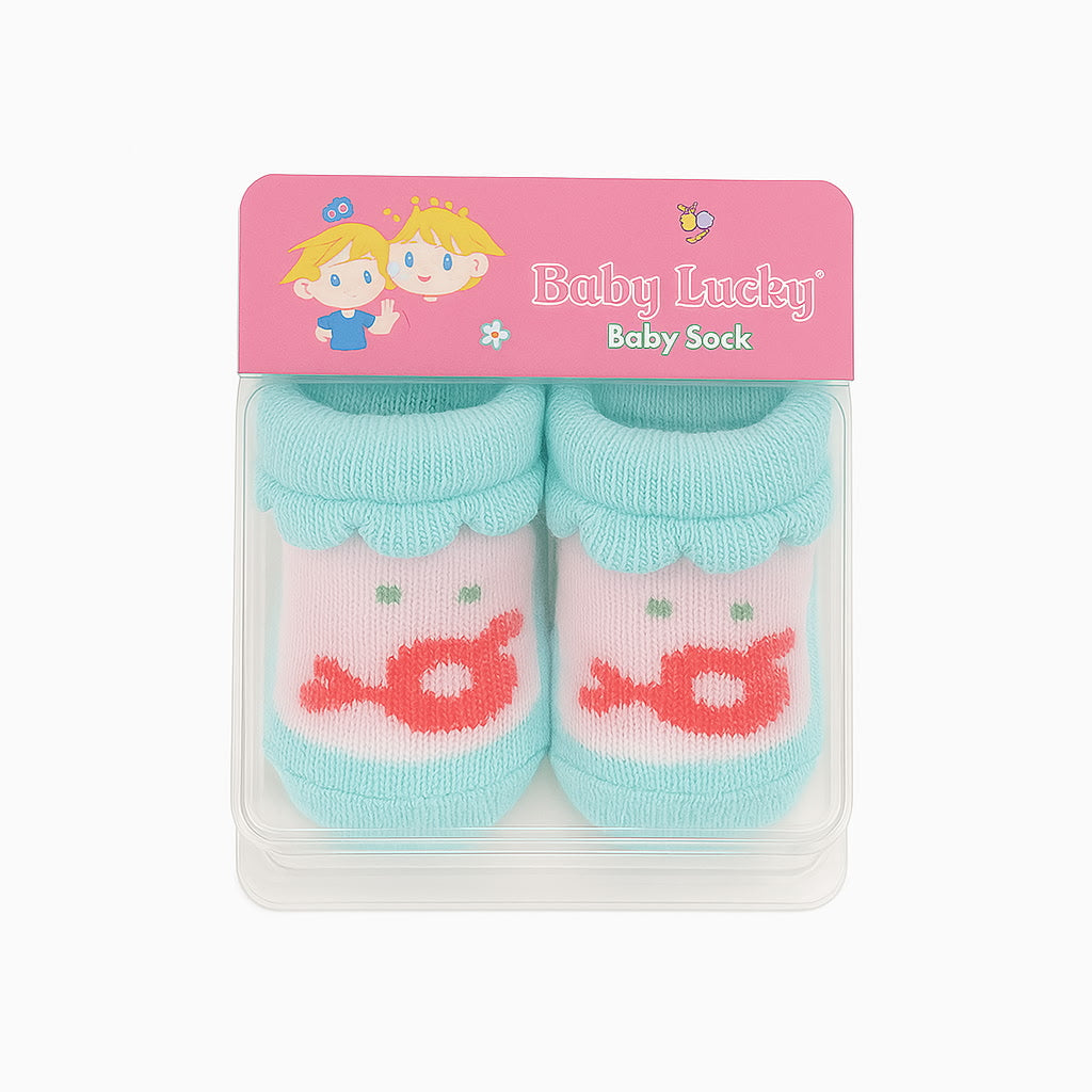 Baby Lucky Newborn Socks – Candy Pop Pastel Edition (0–6 Months)