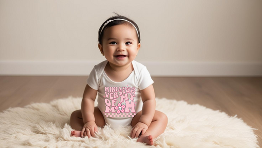 "Miniature Version of My Mom" Baby Onesie Custom