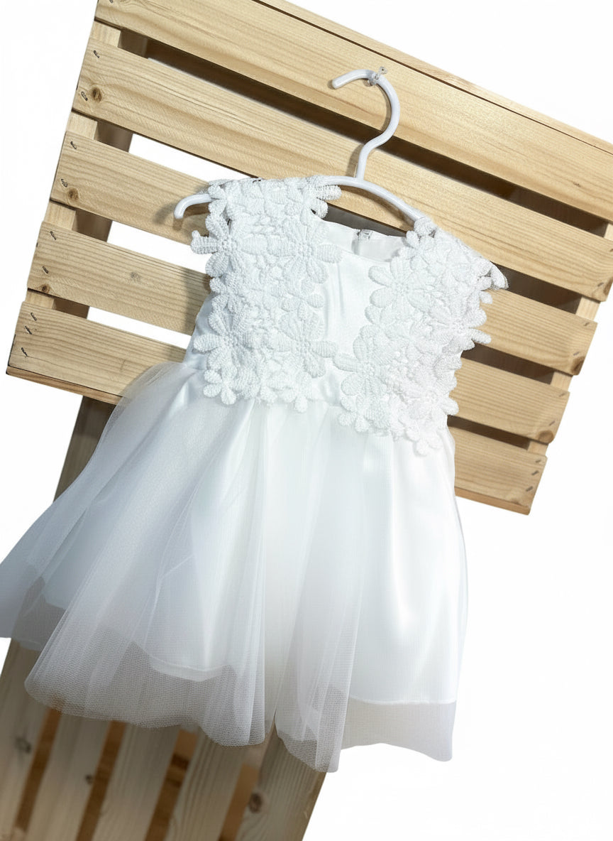 Snow Petal Princess Party Dress – Toddler & Little Girls Special Occasion Outfit