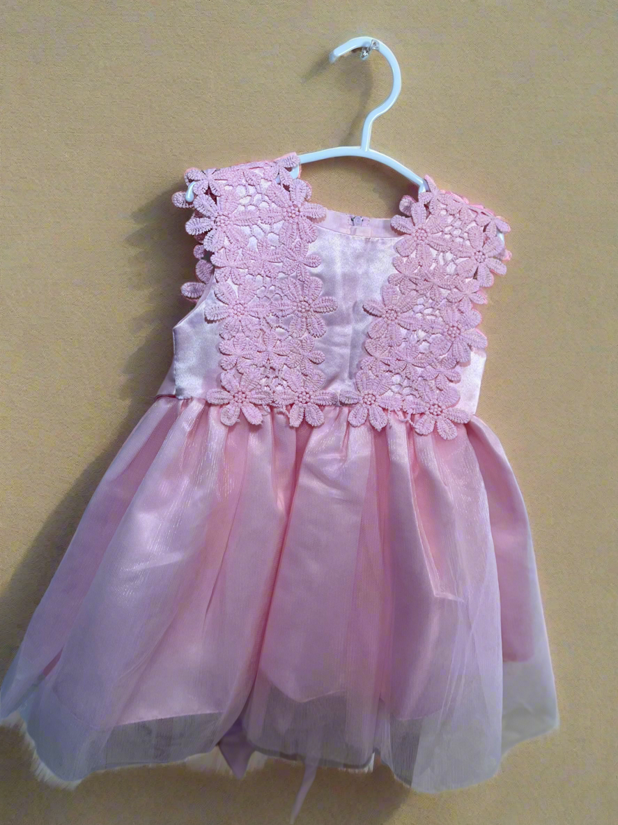 Petal Princess Pink Party Dress – Toddler & Little Girls Special Occasion Outfit
