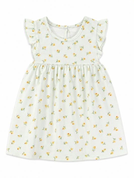 Golden Petals Twirl Dress🌼✨