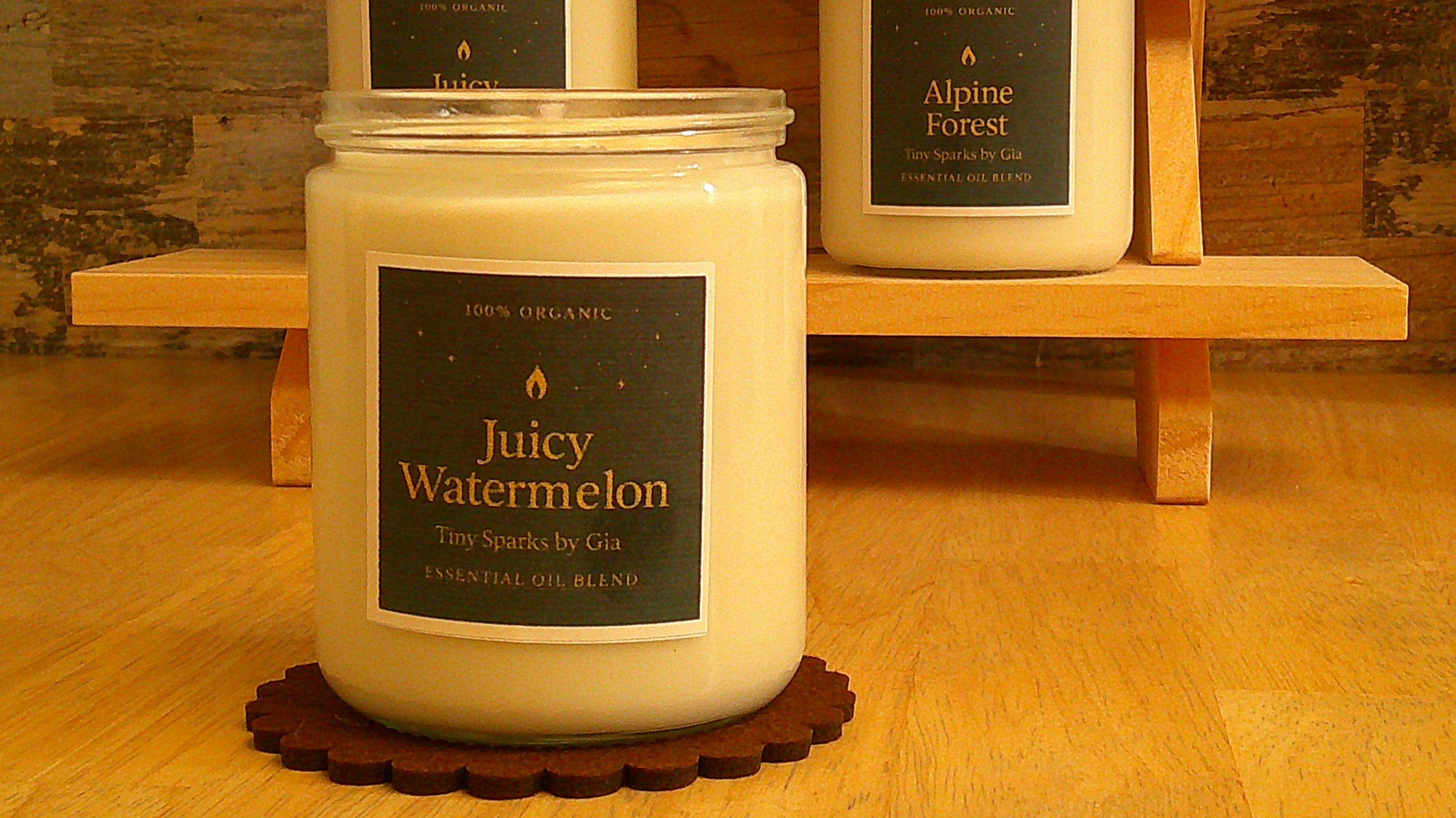 Juicy Watermelon – 100% Organic Essential Oil Candle