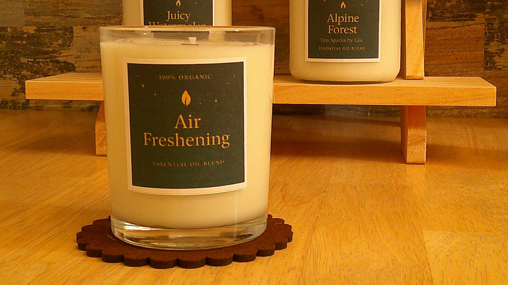 Air Freshening – 100% Organic Essential Oil Candle