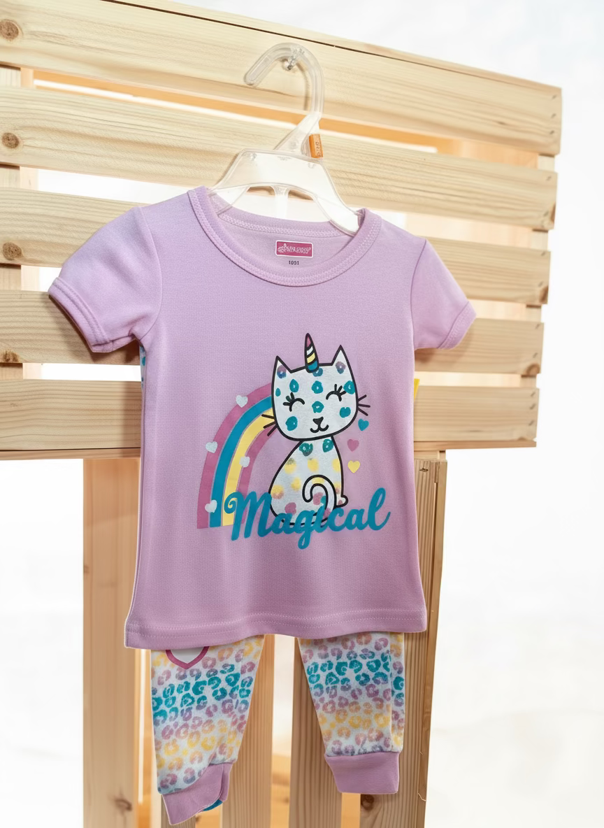 "Magical Kitty Dreams" Baby Girl 2-Piece Set