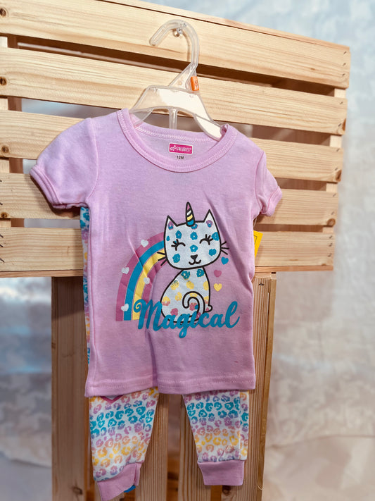 "Magical Kitty Dreams" Baby Girl 2-Piece Set