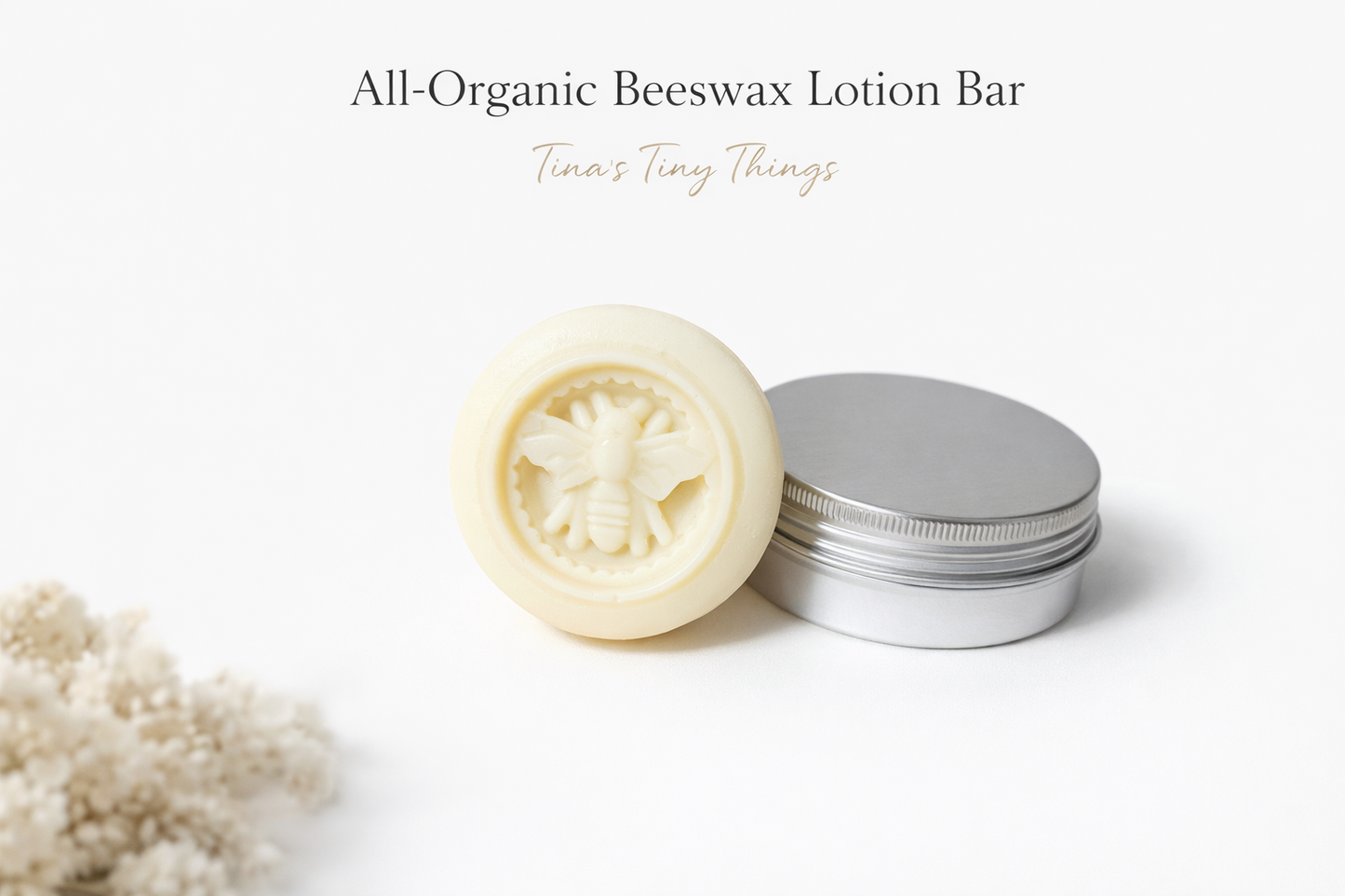 All-Organic Beeswax Lotion Bar – Deep Moisture, Water-Free Skin Care
