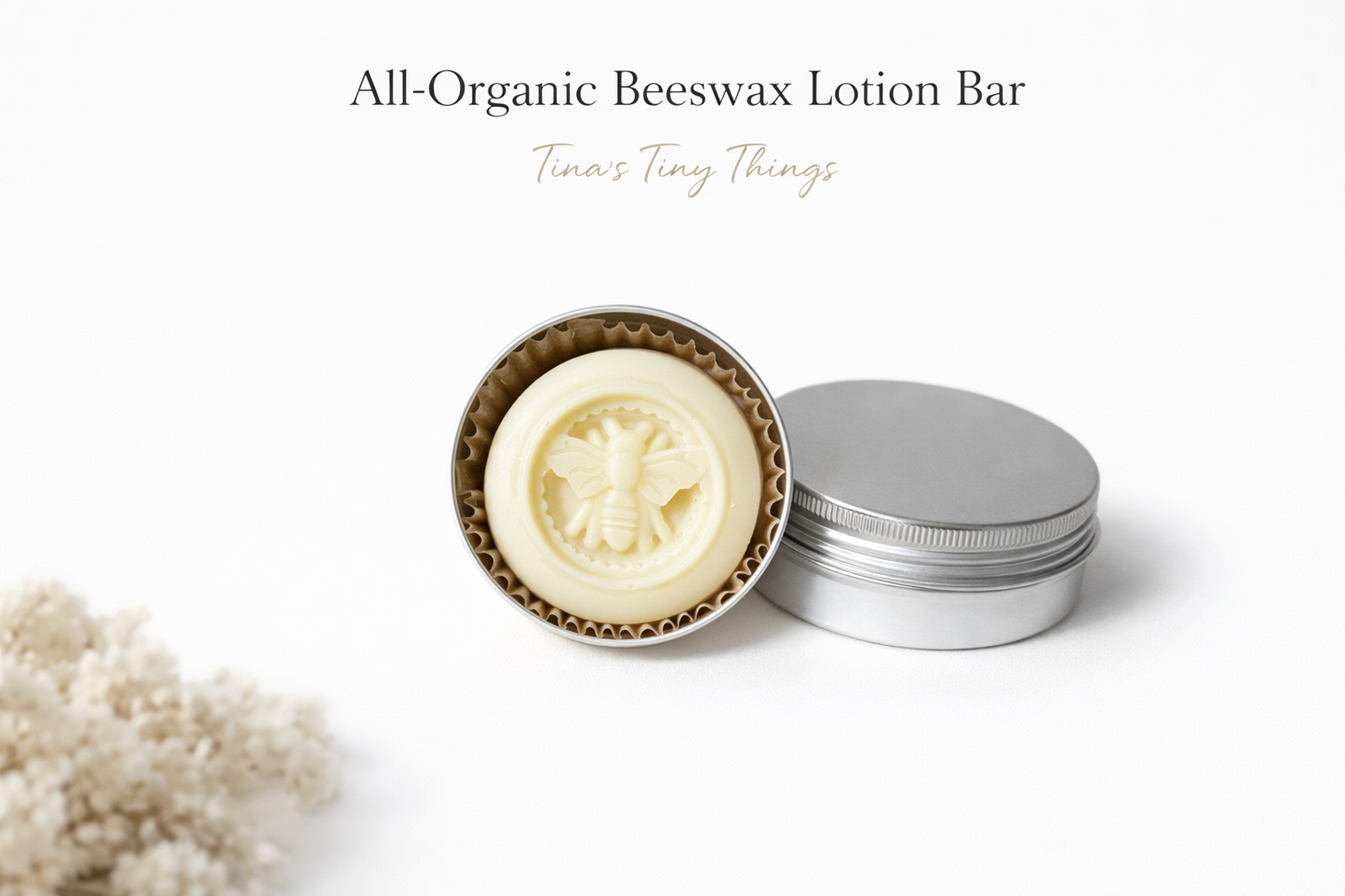 All-Organic Beeswax Lotion Bar – Deep Moisture, Water-Free Skin Care