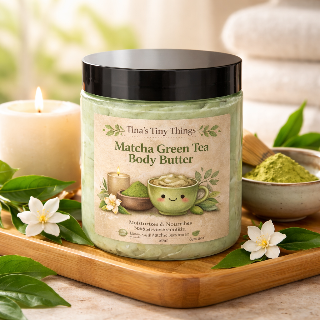 100% Organic Matcha Green Tea Body Butter