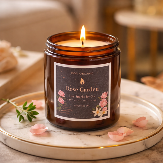 Rose Garden™ Organic Coconut Wax Candle