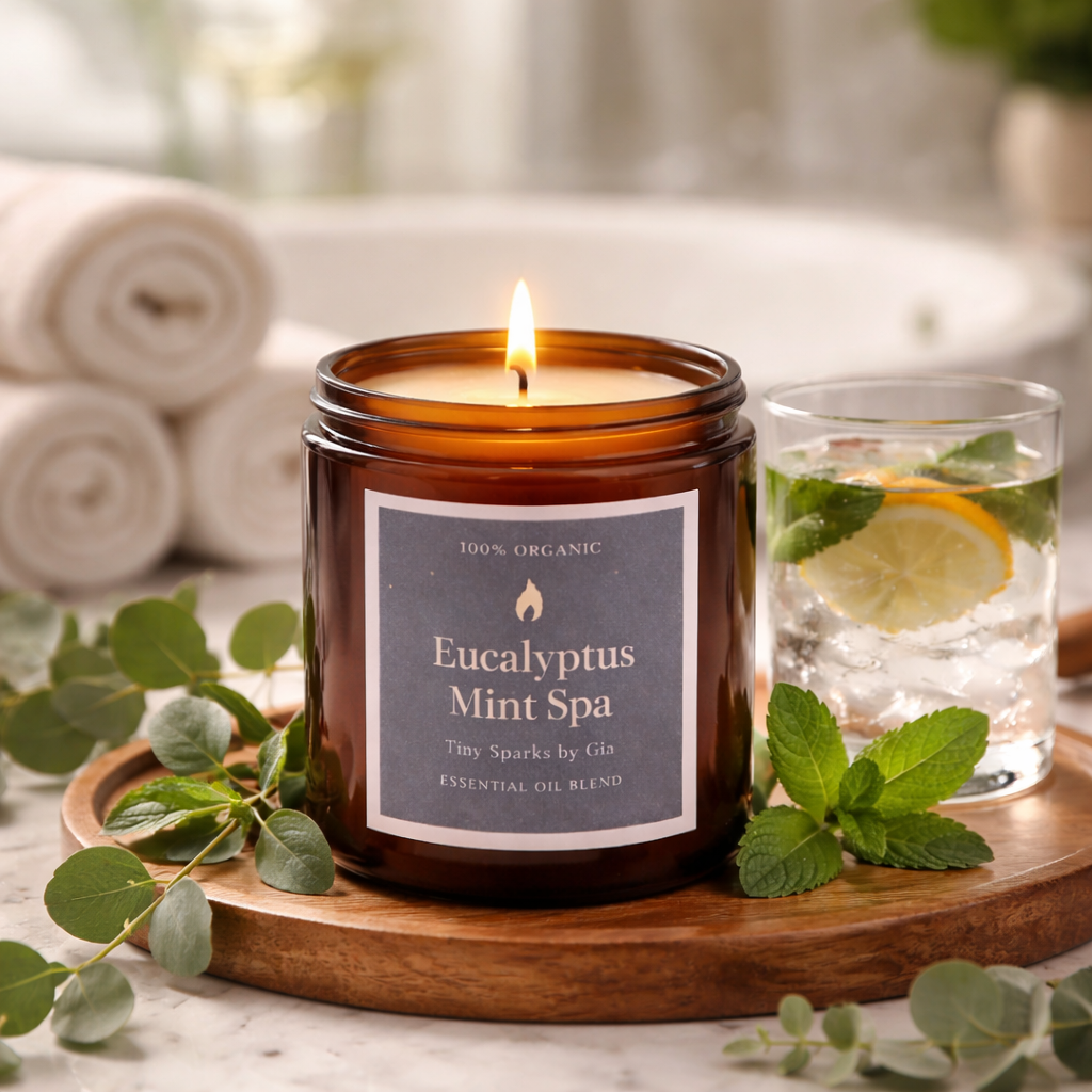 Eucalyptus Mint Spa™ Organic Coconut Wax Candle