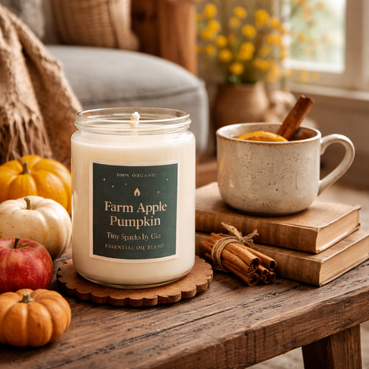 Farm Apple Pumpkin – 100% Organic Essential Oil Candle