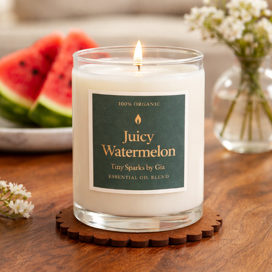 Juicy Watermelon – 100% Organic Essential Oil Candle