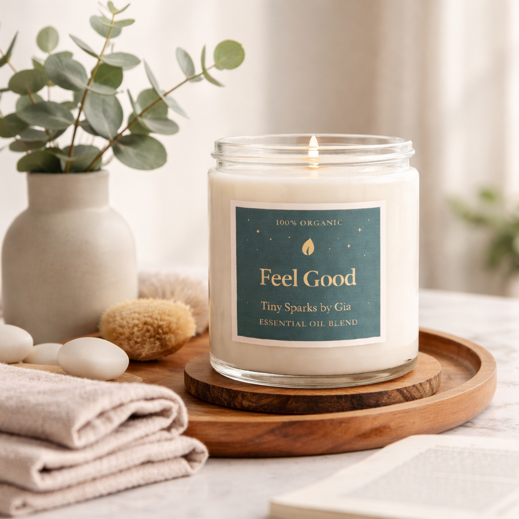 Feel Good – 100% Organic Essential Oil Candle