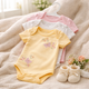 Butterfly Garden Baby Girl Bodysuit 3-Pack – Yellow, Pink & White (6-9 Months)