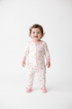 Dreamy Unicorn & Rainbows Baby Girl Zip-Up Footed Sleeper