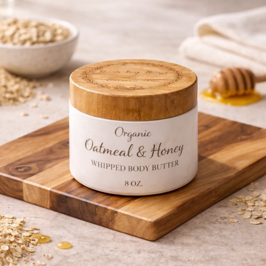 Oatmeal & Honey Whipped Body Butter – Ultra Moisturizing Organic Shea Butter Cream