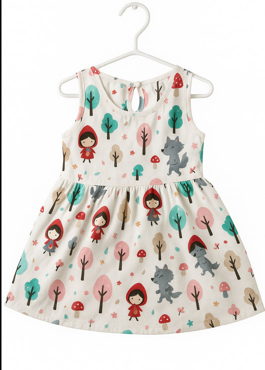 Little Red Riding Hood Adventure Dress – Sizes 2T to 6/7T