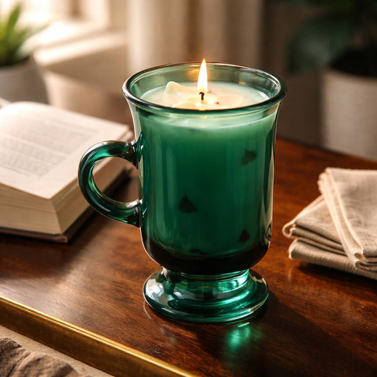 Green Tea Matcha Coconut Wax Candle – Irish Whiskey Glass