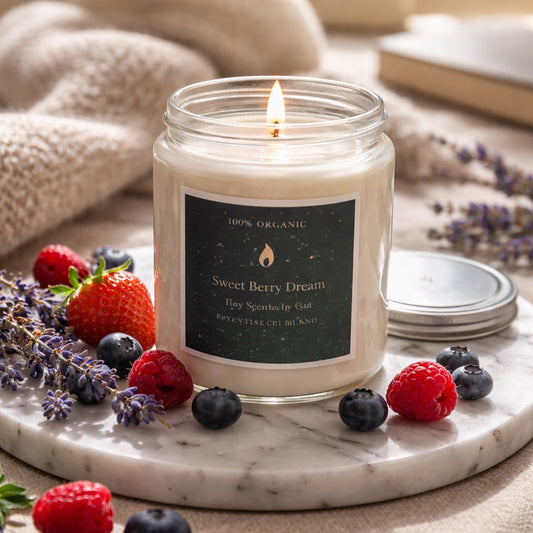 Sweet Berry Dream Coconut Wax Candle – Hand-Poured Luxury Jar