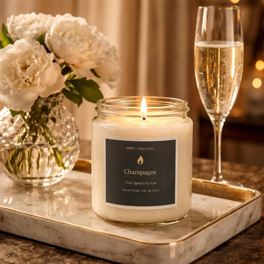 Champagne Coconut Wax Candle