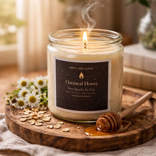 Oatmeal Honey Coconut Wax Candle