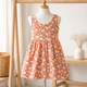 Rust Floral Toddler Dress – Sleeveless Boho Baby Girl Summer Dress