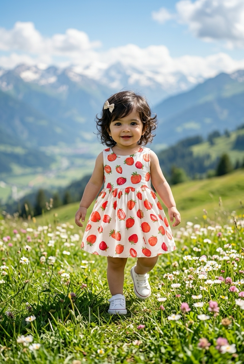 Berry Sweet Dress – Cute Sleeveless Baby Girl Summer Dress (18 Mo-8 Yrs)