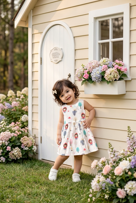 Little Red Riding Hood Adventure Dress – Sizes 18 Mo to 6-7 Yrs