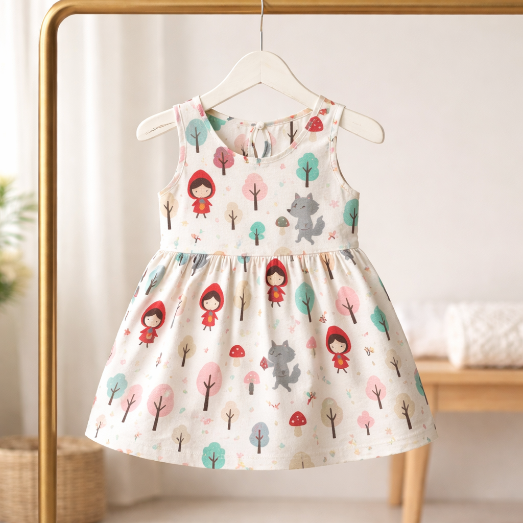 Little Red Riding Hood Adventure Dress – Sizes 18 Mo to 6-7 Yrs