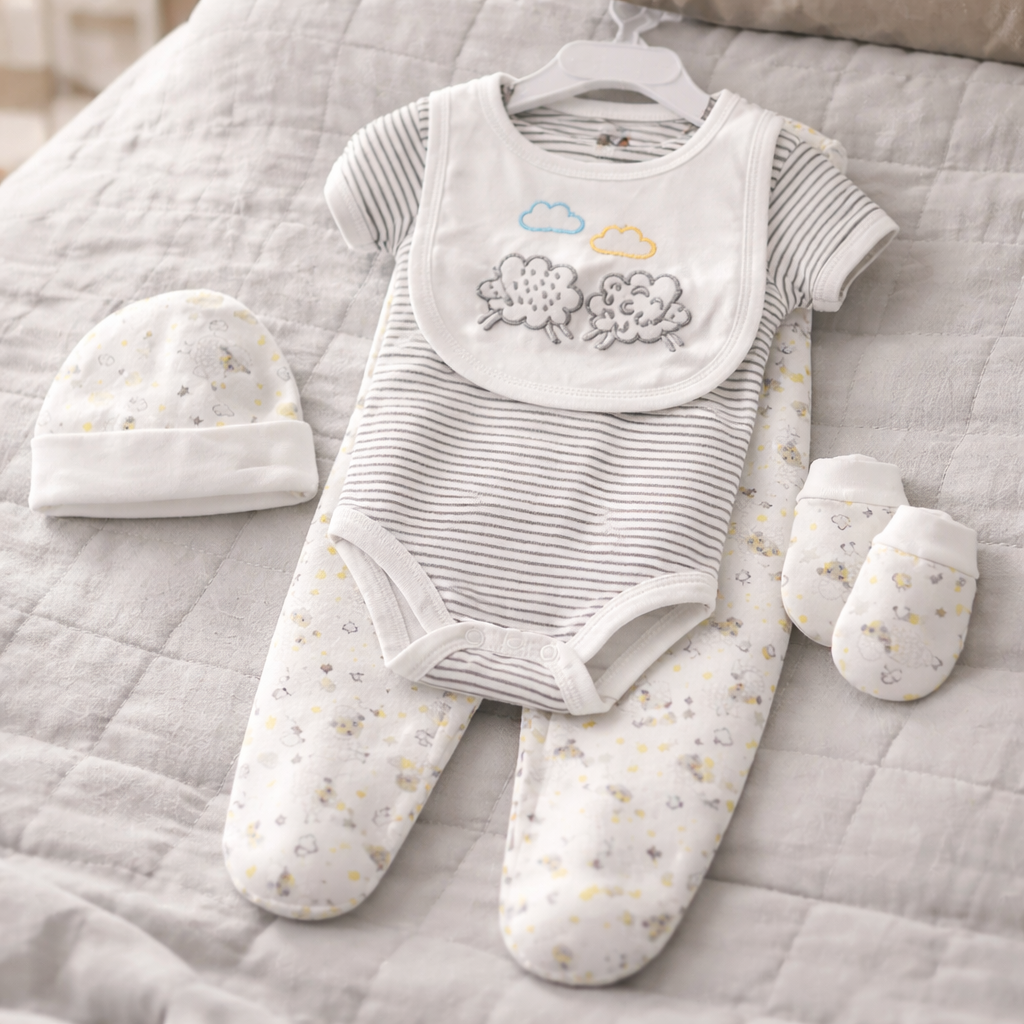 Little Lamb Dreams 5-Piece Baby Set