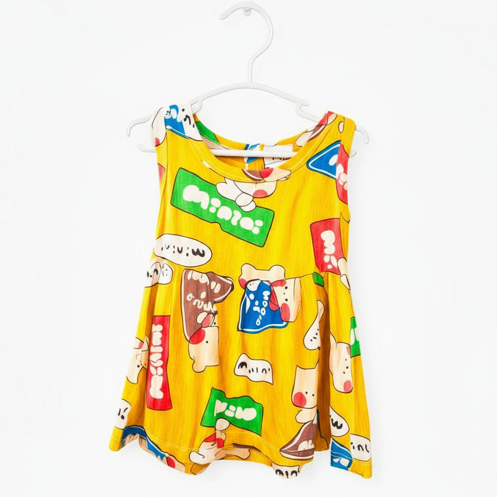 World of Minini Bear Dress – Creamsicle Orange Baby Dress (9–12 Months)