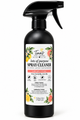 Tina's Tiny Things Sunburst Citrus All-Purpose Spray Cleaner in a matte black trigger spray bottle with a white botanical label featuring lemons, grapefruit, and green leaves, displayed against a clean white background.