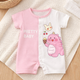 Pink Pretty Baby Dinosaur Romper